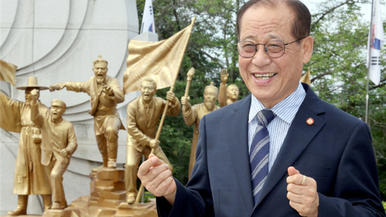 <광복절 특집>류윤걸 광복회 충북지부장 "광복절, 과거와 미래잇는 이정표"