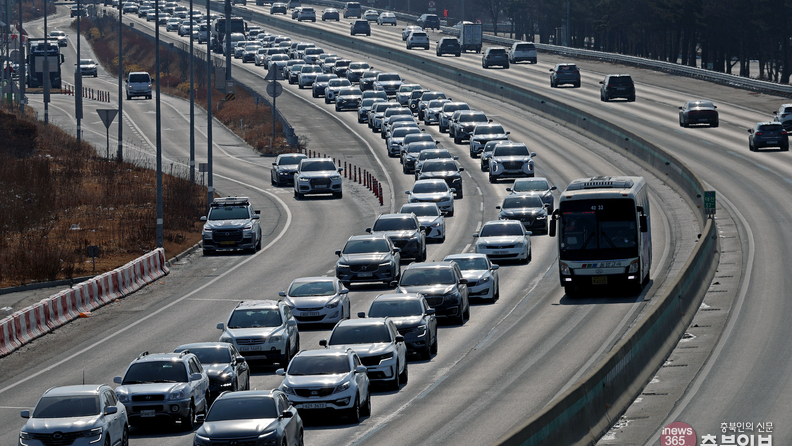 설 당일 충북권 고속도로 교통량 50만 대 전망