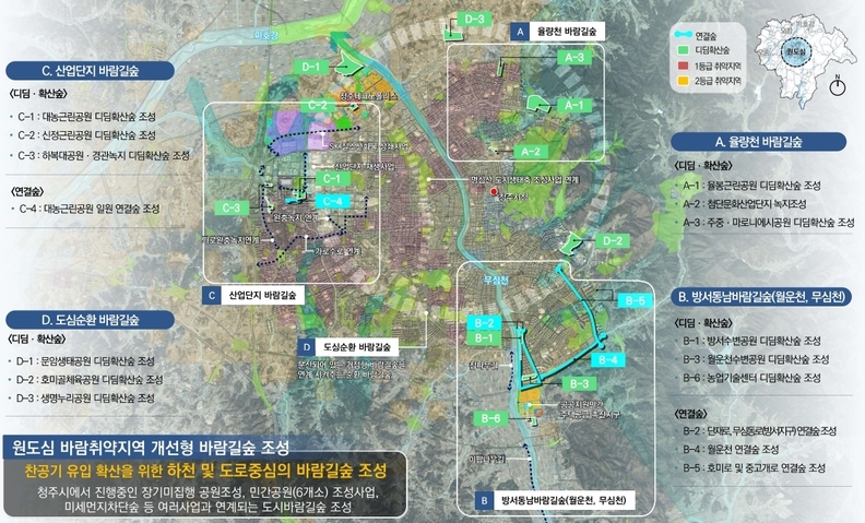 청주시, '도시바람길숲 조성사업' 2차년도 사업 추진 - 뉴스 썸네일 이미지